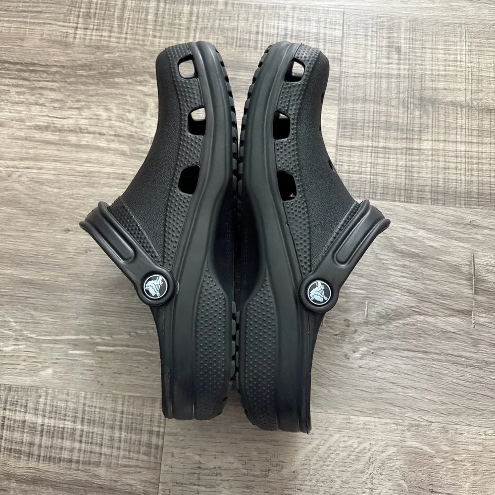 Crocs Unisex Adult Black Crocs Clogs - Picture 6 of 10